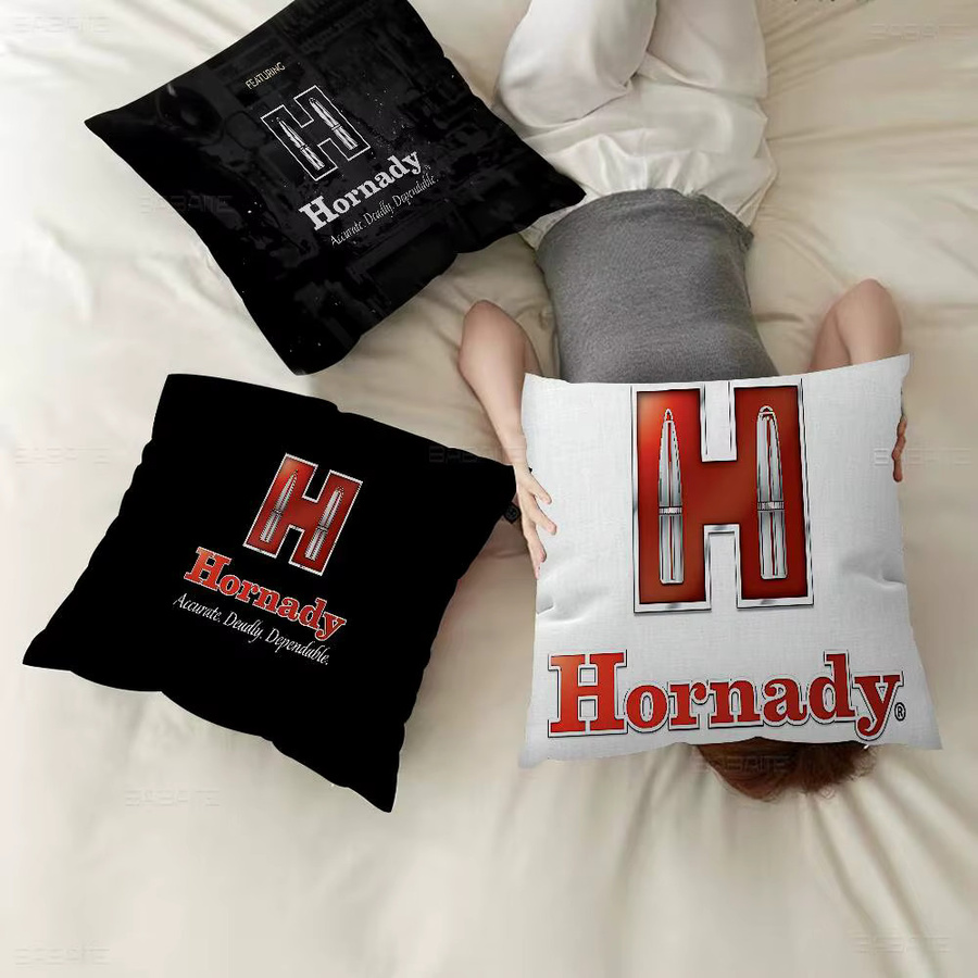 Hornady Dekorativer Kissenbezug Schwarz, Quadratisch, 30 x 30 cm - Bild 4