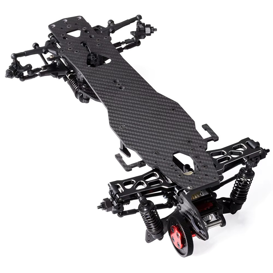 YEAHRUN Metall-Kohlefaser-Upgrade-Rahmen für 1:10 Sakura D5 RC Drift-Auto Modellteile - Bild 5