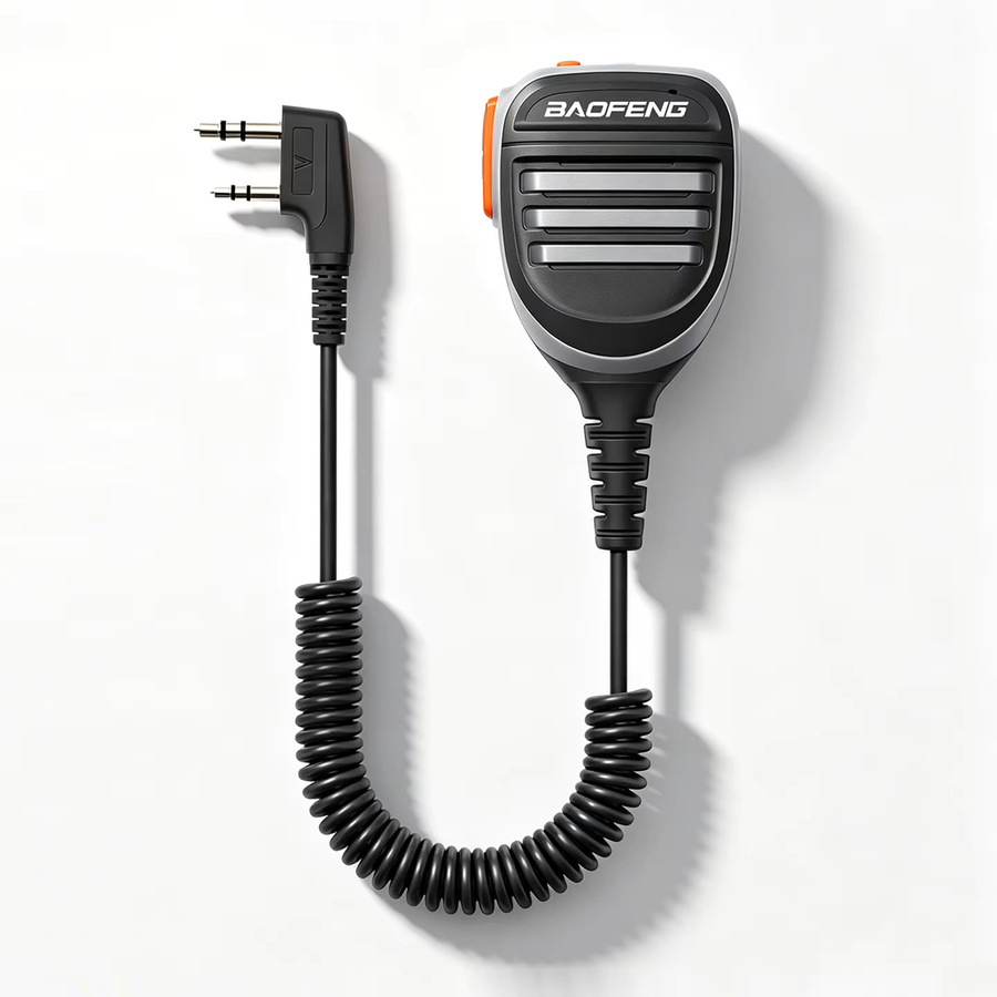 Baofeng Handmikrofon 2026 in Schwarz für Kenwood und Baofeng Walkie-Talkie-Funkgeräte mit K-Head Anschluss - Bild 4