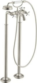 Hansgrohe Axor Montreux Zwei-Griff-Spültischarmatur Bodenmontage in Brushed Nickel - Bild 1
