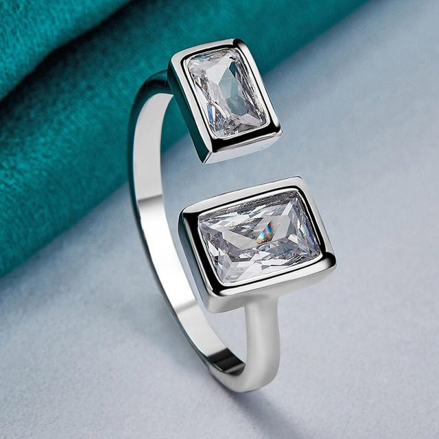 URMYLADY Ring 925 Silber, Zirkonia, Damen - Bild 1