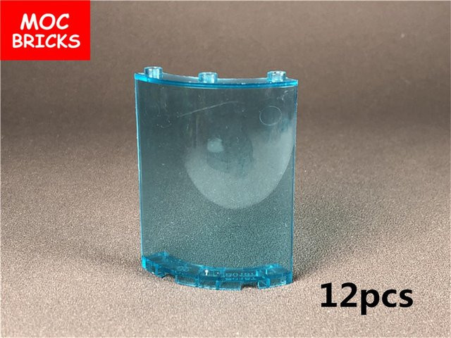 Yiran toy MOC Bausteine Trans Hellblau, Konstruktionsstein Zubehör, ab 6 Jahren - Bild 1