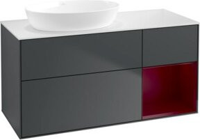 V&B Waschtischunterschrank Finion in Mattblau lackiert, Breite: 120 cm, Tiefe: 50,1 cm, Höhe: 50,1 cm - Bild 1