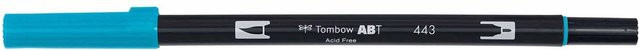 Tombow ABT Dual Brush Pen in Turquoise 443 - Bild 1