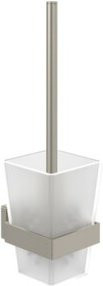 Villeroy & Boch WC-Bürstengarnitur Elements Striking in Schwarz, Wandmontage, Glas, B/T/H: 9,4 x 34,0 x 11,8 cm - Bild 1
