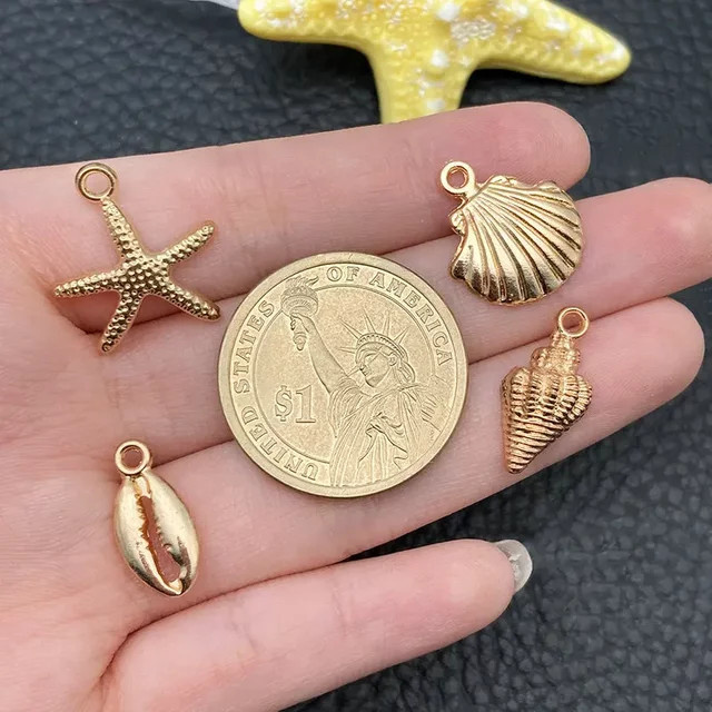 SMI Fine Charms Anhänger, Legierung, Gold, Meerestiere, Unisex - Bild 1