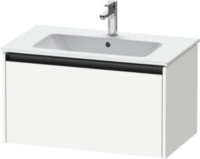 Duravit Waschtischunterschrank Ketho.2 in Weiß Matt mit einem Auszug, wandhängend, B/T: 81 x 48 cm - Bild 1