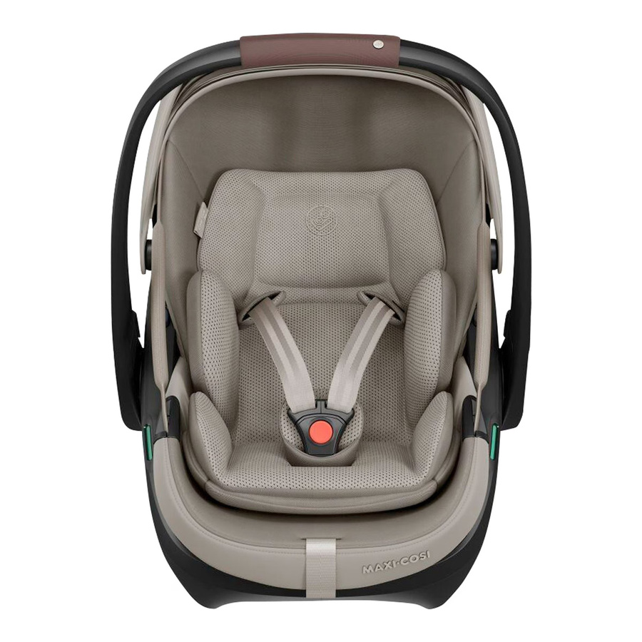 Maxi-Cosi Premium Babyschale Coral Slide Pro inkl. Isofix-Basis in Beige mit 360 Grad Drehsitz und i-Size Standard - Bild 2