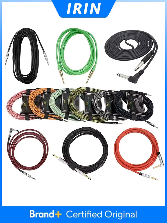 IRIN Gitarrenkabel Audiokabel mit Geräuschunterdrückung für Verstärker, Länge: 3 m, 6 m oder 10 m - Bild 4