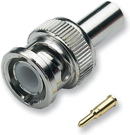 EFB ELEKTRONIK BNC-Crimpstecker gerade RG174 50 Ohm in Silber - Bild 1