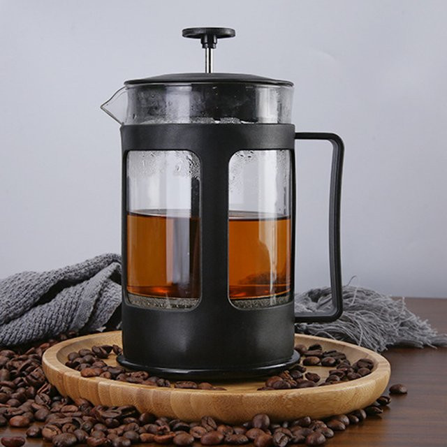 Aihogard Multifunktionale Tee- und Kaffeemaschine aus Edelstahl mit Sieb in Silber und Schwarz - Bild 1