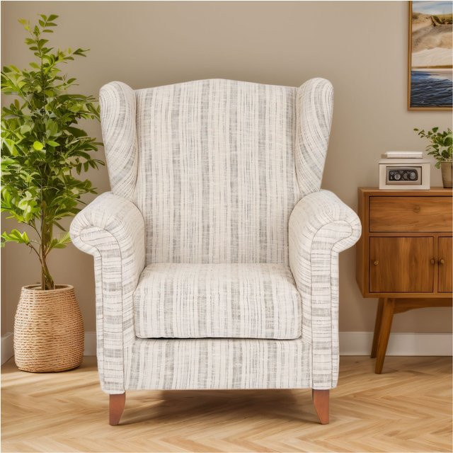 Polstersessel Loretta von Prestige Home in Grau, B/T/H: 86 x 81 x 105 cm - Bild 1
