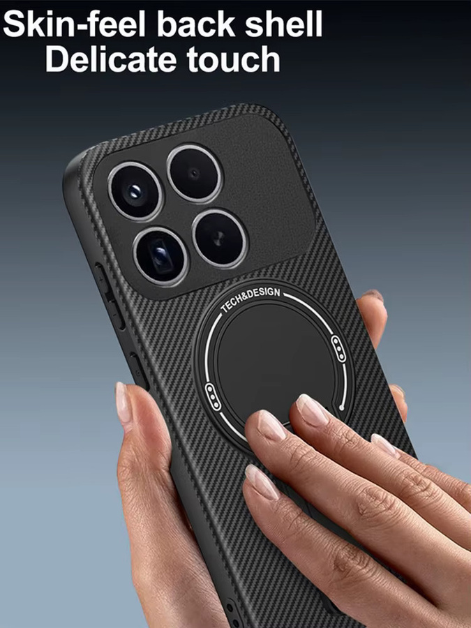 Magnetische Schutzhülle für Motorola Edge 60 Pro mit Halterung in Schwarz oder Rot - Bild 2