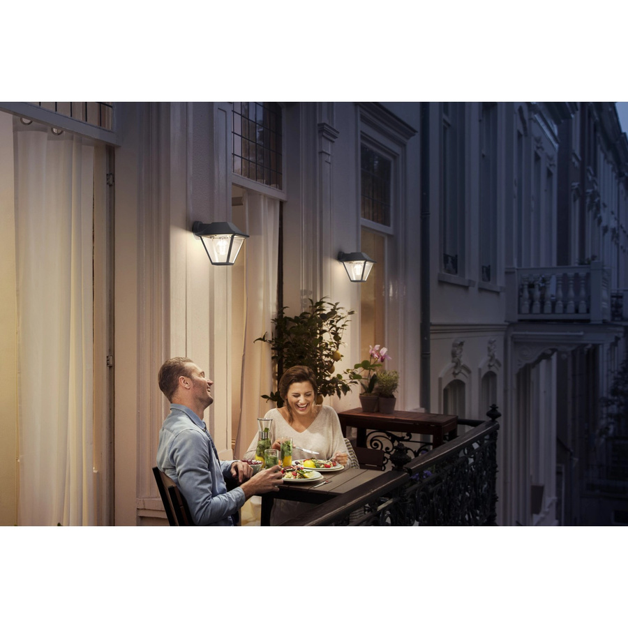 Philips Alpenglow Wandleuchte für Garten und Außenbereich in Anthrazit im Vintage-Stil - Bild 2
