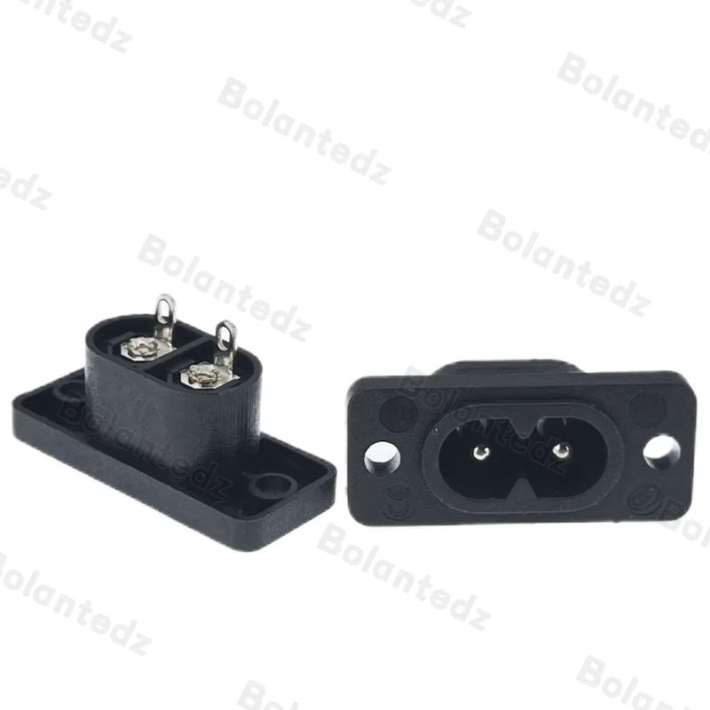 Bolantedz C7 Weibliche Steckdose und C8 Stecker Set, Schwarz, 35 x 15 mm, 250 V, 2,5 A - 5 A - Bild 2