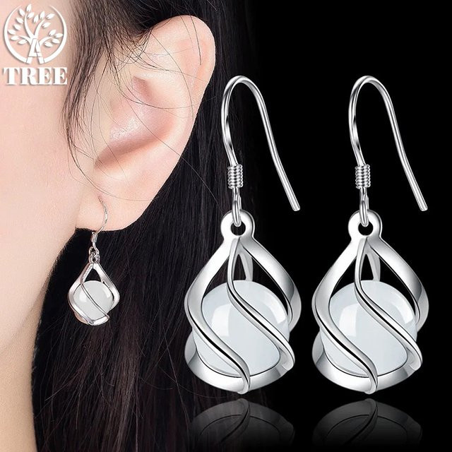 Ohrringe 925 Silber, Perle, Damen - Bild 1