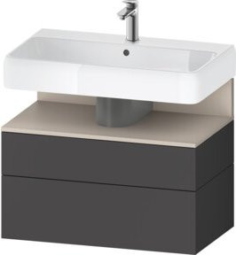 Duravit Waschtischunterschrank Qatego in Anthrazit Matt, B/T/H: 79 x 47 x 59 cm - Bild 1
