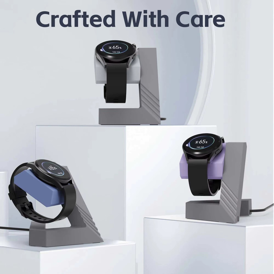 Ladegerät Ständer für Huawei GT6 PRO, GT6, GT5 PRO, GT5, GT4 PRO, GT3 in Grau - Bild 5