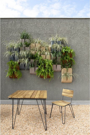 Tramontina Tisch TARSILIA aus Carbonstahl für Garten und Terrasse, quadratisch, B/T/H: 88,8 x 88,8 x 75 cm