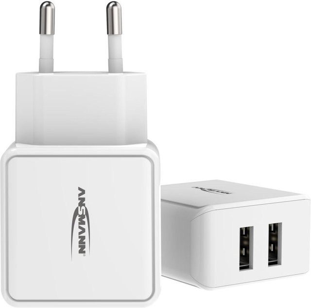 Ansmann Home Charger HC212 USB-A Ladegerät in Weiß - Bild 1