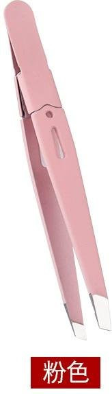 Love Home Garden Augenbrauenpinzette aus Edelstahl, rosa, Unisex - Bild 1