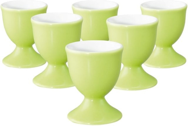 Seltmann Weiden Eierbecher Liberty Pure Colors Grün aus Porzellan 6er Set Durchmesser: 4,9 cm - Bild 1
