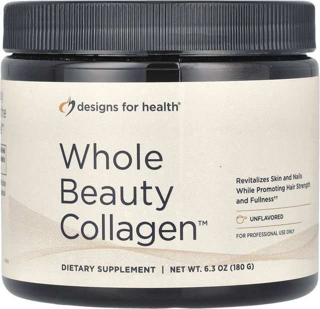 Designs For Health Whole Beauty Collagen, geschmacksneutral, 180 g, Unisex - Bild 1