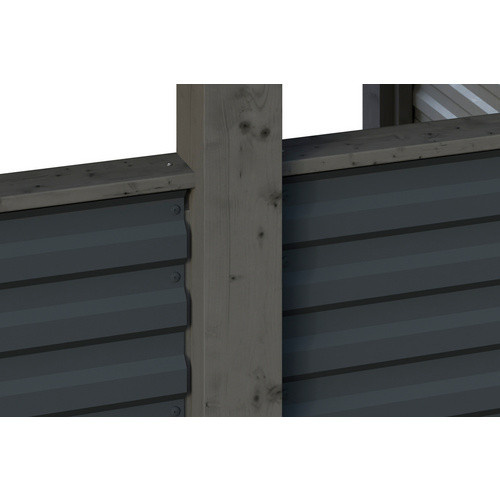 SKANHOLZ Einzelcarport Friesland Set 12 in Schiefergrau mit Abstellraum, Breite: 314 cm, Tiefe: 708 cm - Bild 2