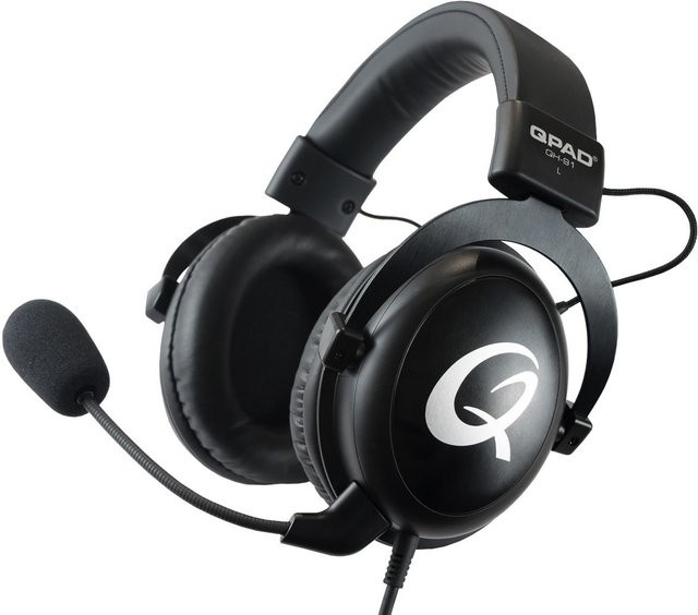 QPAD QH-91 Gaming Headset Over-Ear Schwarz für PC - Bild 1