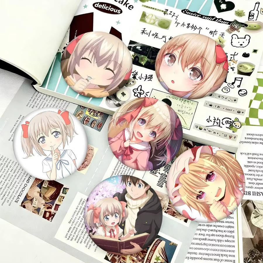 Mesuca Anstecknadel Anime, Emaille, rund - Bild 2