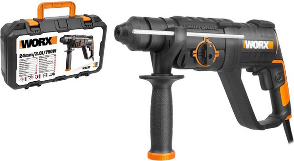 Worx Bohrhammer WX337 mit 750 W in Orange