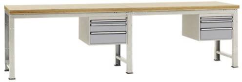 Manuflex Werkbank WP5564.9006 in Alusilber, B/T/H: 180 x 80 x 70 cm - Bild 1