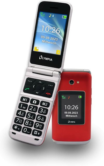 Olympia Vitus 4G Mobiltelefon in Rot mit Android, Bluetooth und USB-C - Bild 1