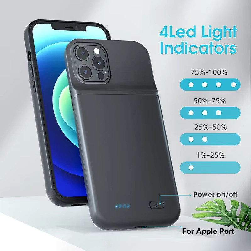 Power Bank Schutzhülle für iPhone in Schwarz - Bild 3