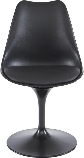 Vente-unique Stuhl Xafy in Schwarz mit Kunstleder und Stahlgestell - Bild 1