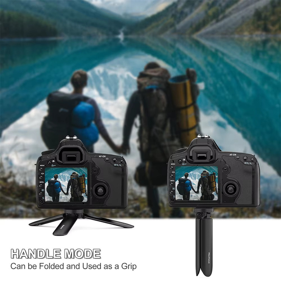 MINIFOCUS Mini Metall Tischstativ in Schwarz mit 1/4 Zoll Schraube für Kamera, GoPro, Insta360 und DJI Gimbal - Bild 5