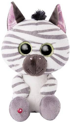 NICI Glubschis Schlenker Zebra Mankalita Plüschtier in Grau, Rosa und Schwarz, Höhe: 25 cm - Bild 1