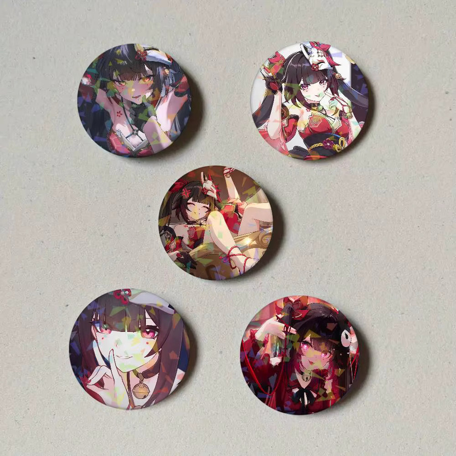 Brosche Honkai Star Rail Sparkle Laser Button Pins, Unisex - Bild 2