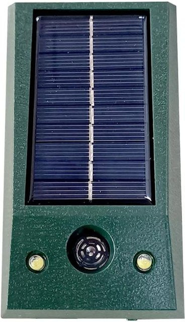 Lanzhong home life Solar Ultraschall Katzenabwehr und Vogelabwehr IP66 Wasserdicht, Grün - Bild 1