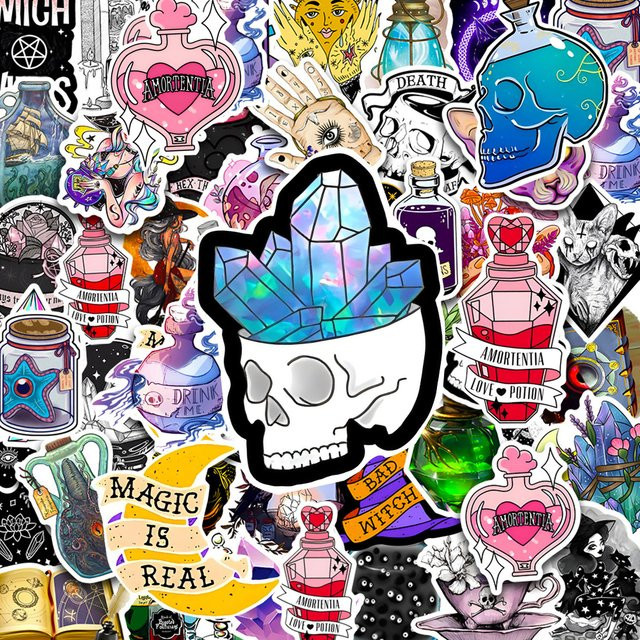 Charile Kristall Aufkleber, Cartoon Dekoration, Multicolor - Bild 1