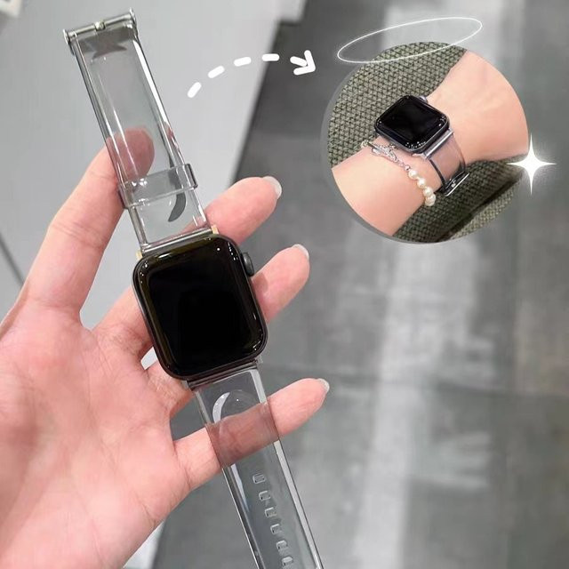 TINUORA Uhrenarmband Kunststoff, Weiß, Unisex - Bild 1