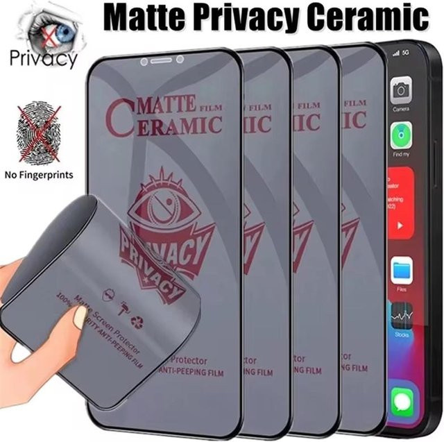 Updaily Cases Anti-Spy Displayschutzfolie in Transparent für iPhone, Samsung, Redmi und Poco Modelle - Bild 1