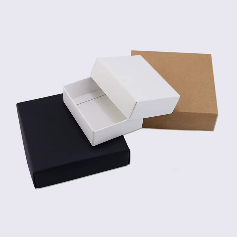 20 Stück Geschenkboxen aus Papier in Schwarz-Weiß als Geschenkverpackung für Kosmetik - Bild 2