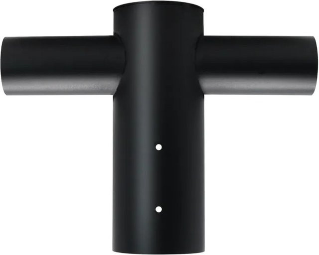 ENOVALITE Straßenleuchten Adapter 2-Fach Schwarz aus Stahl für den Außenbereich 80 zu 60mm - Bild 1
