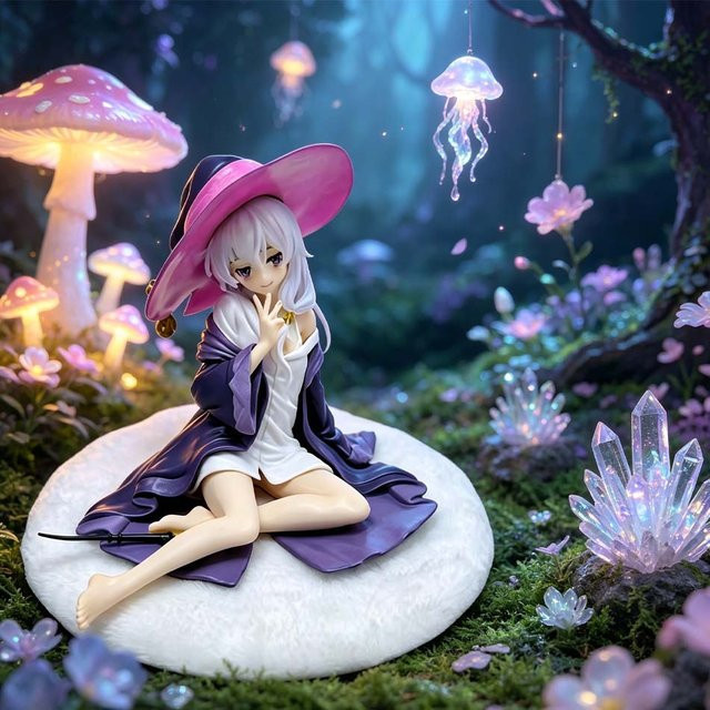 Bandai Die Reise von Elaina Elaina mit Hexenhut, Anime-Figur, 10cm - Bild 1