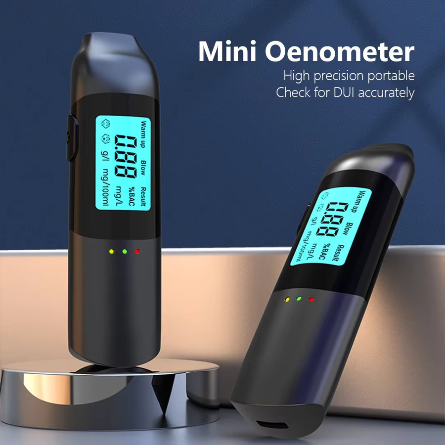 KEBETEME Berührungsloser Alkoholtester mit LCD-Display, hochpräziser digitaler Alcometer, USB wiederaufladbar - Bild 2