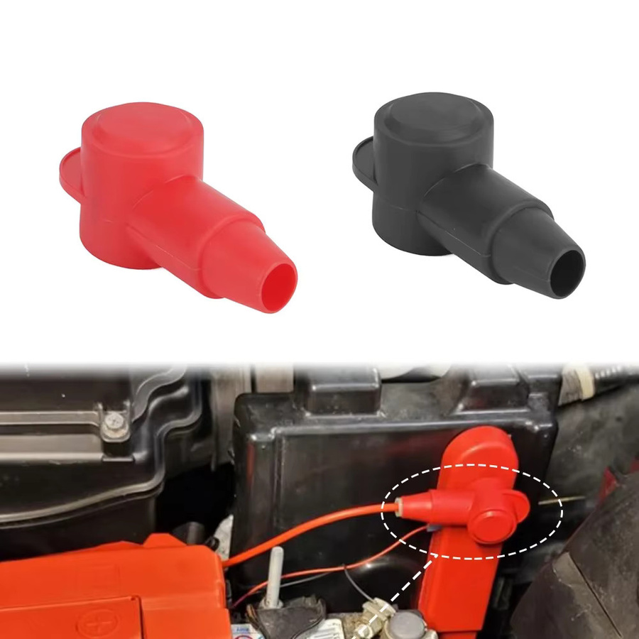 MINESPEED 10er Set Silikon Batterie-Terminal-Schutzkappen in Rot und Schwarz zur Isolierung und zum Flammschutz - Bild 4