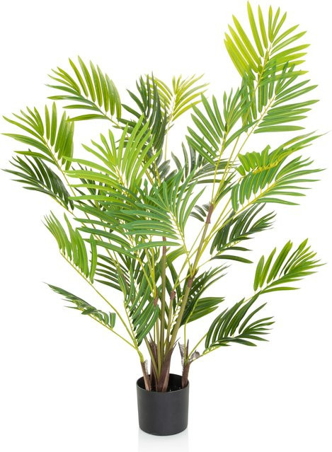 hjh OFFICE Kunstpflanze ARECA als Topfpflanze aus Kunststoff und Stoff - Bild 1