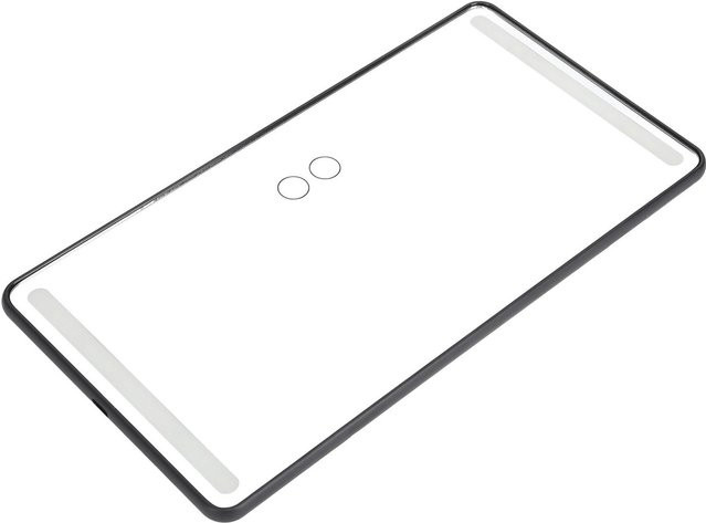 GoolRC Auto Schminkspiegel mit Touchscreen und dimmbarer LED-Beleuchtung, wiederaufladbar, Schwarz oder Weiß - Bild 1