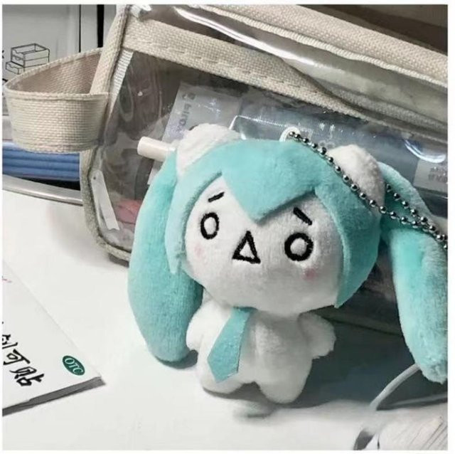 Fashnics Schlüsselanhänger Hatsune Miku Anime Plüsch, 9cm, gray - Bild 1